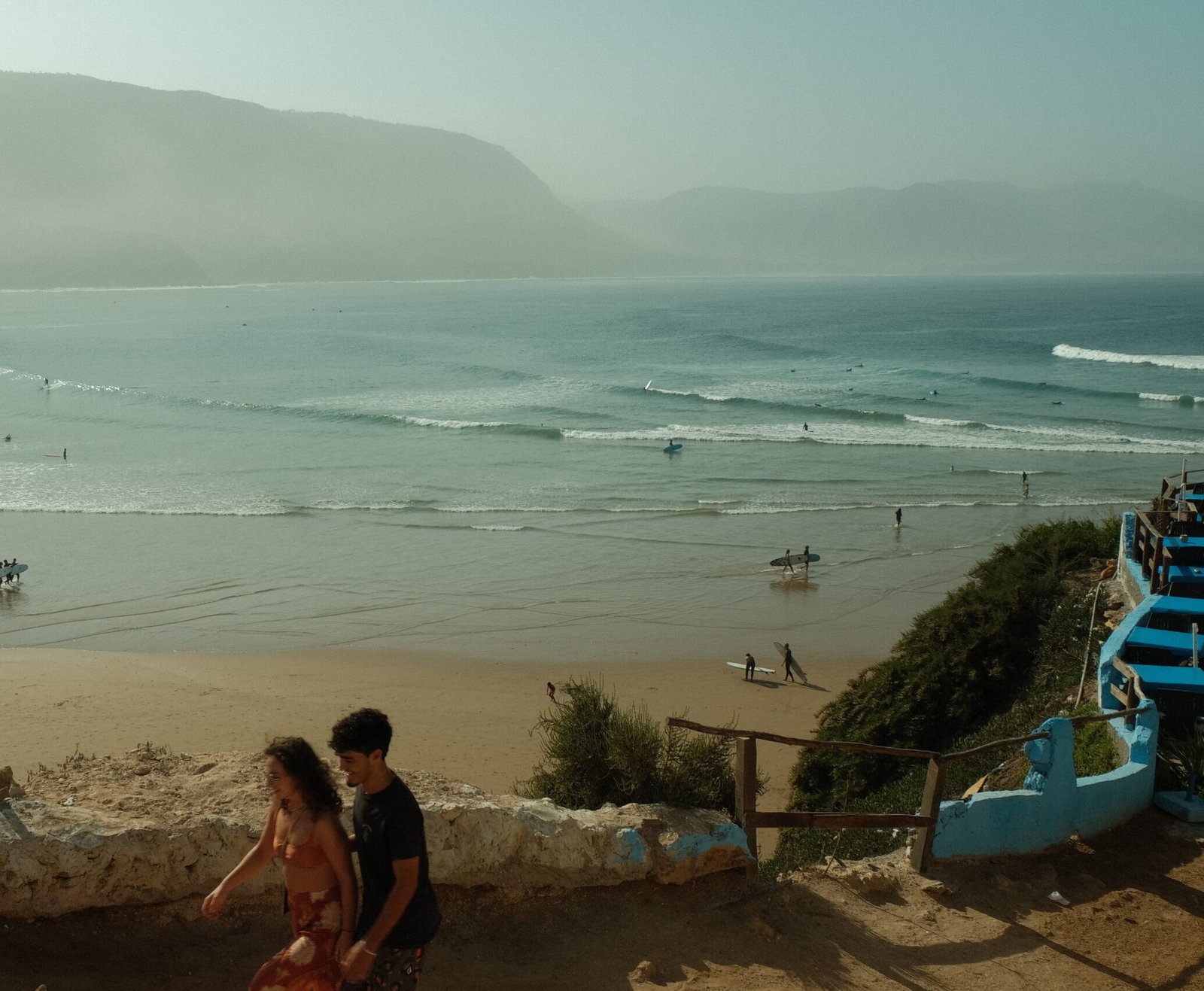 Surf session in Imsouane showing progression, coaching, and clean waves